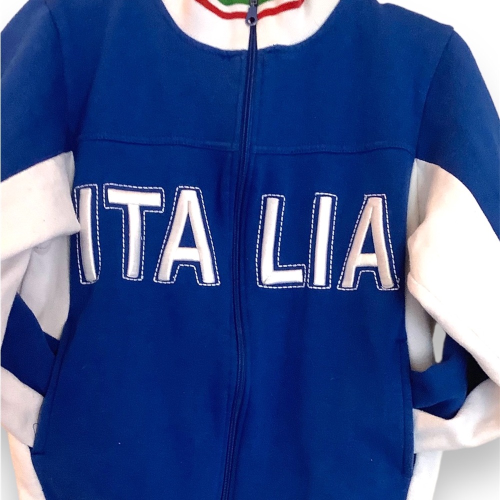 Italia letterman’s zip up jacket. Purchased in Italy in pre owned condition.